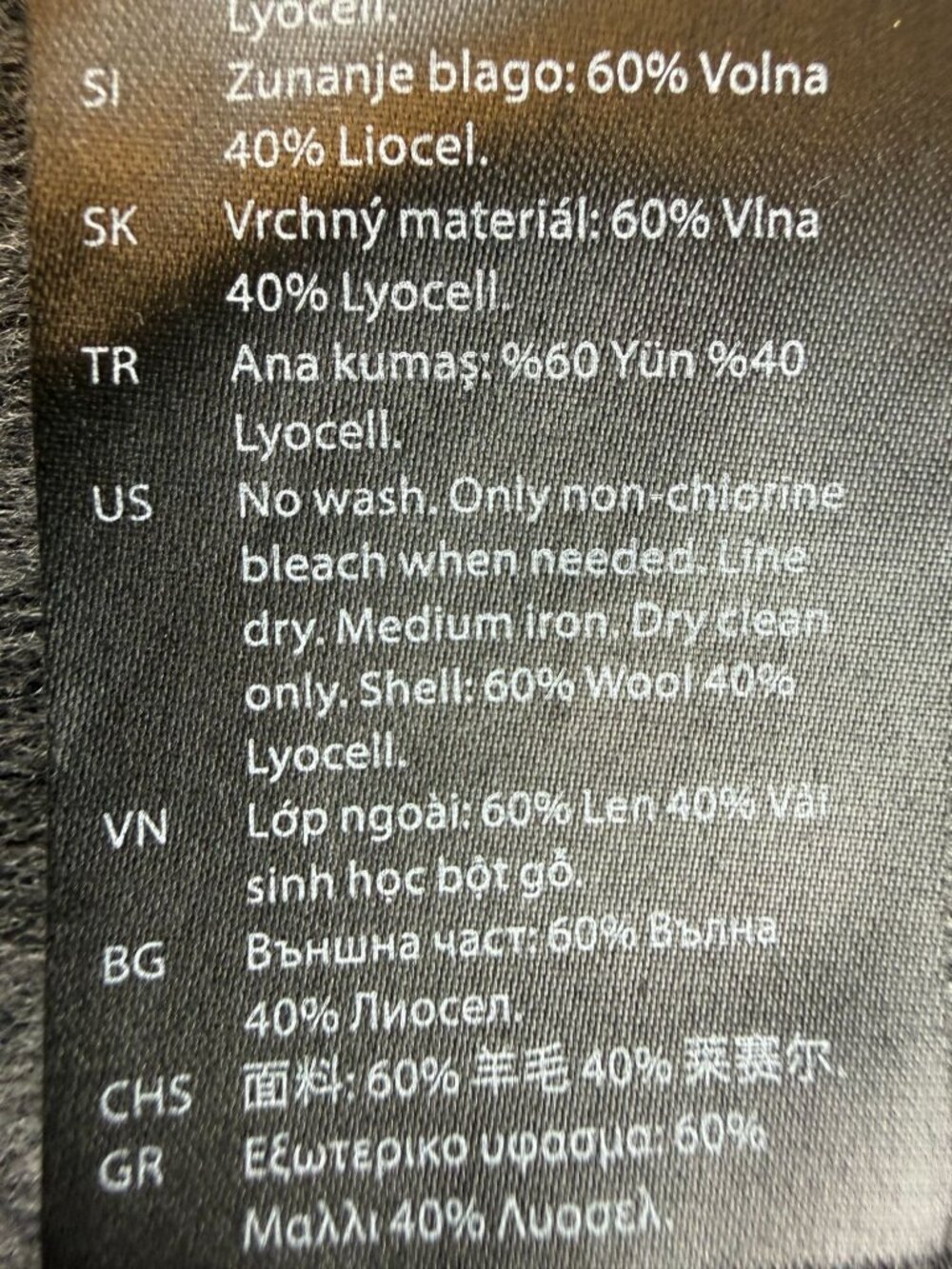 COS BOXY DOUBLE-FACED WOOL JACKET Womens size XS in GREY - Picture 11 of 13